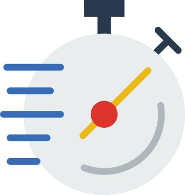 Teslimat Zamanı simgesi, vektör illüstrasyonu