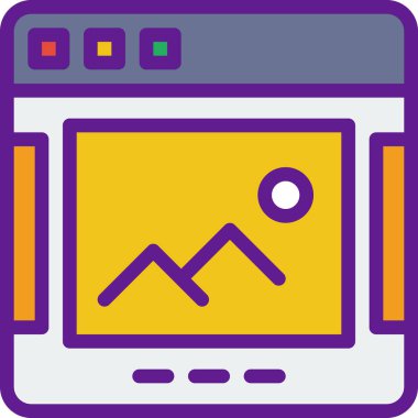 Seo 'nun düz vektör simgesi tasarımı