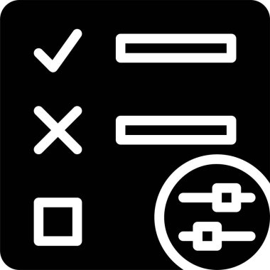 Ayarlar simgesi, basit vektör illüstrasyonu 