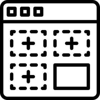 Parça simgesi, vektör illüstrasyonu ekle