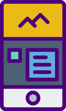 resim simgesi, vektör çizimi 