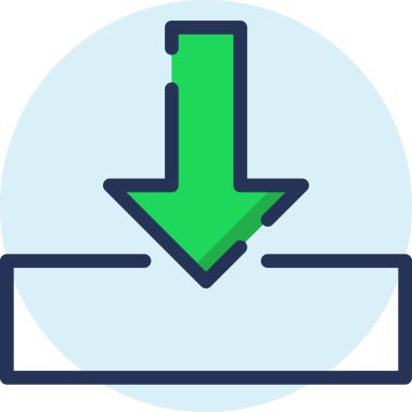 Simge indir, vektör illüstrasyonu