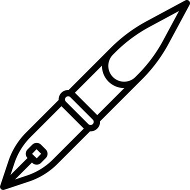 kalem simgesi, vektör illüstrasyonu 
