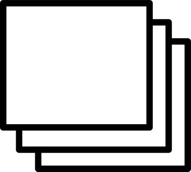 Katman simgesi, basit vektör illüstrasyonu 