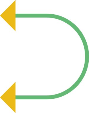 Beyaz arkaplanda vektör ok simgesi