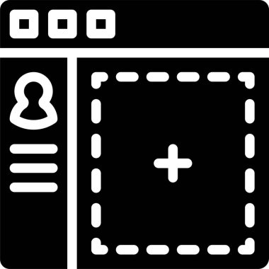 Yeni simge ekle, basit vektör illüstrasyonu 