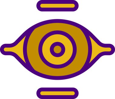 Göz simgesi, vektör illüstrasyonu