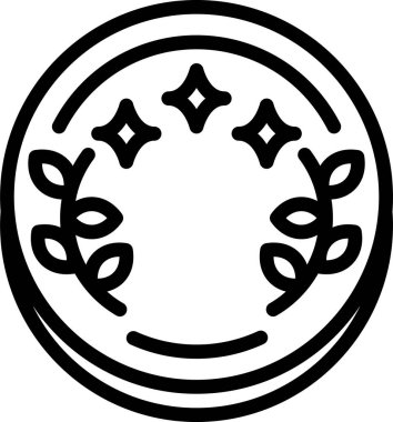 Bozuk para simgesi, bilim ve finans vektörü illüstrasyonu