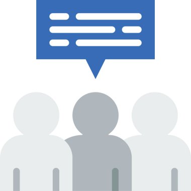 Konuşma vektörü illüstrasyonu, seo ve ağ simgesi