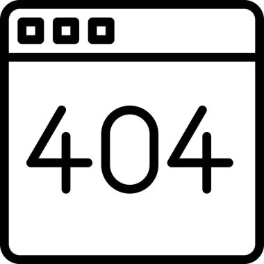 Hata, düz simge tasarımı