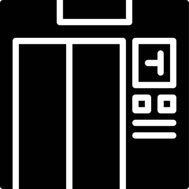 Asansör vektör resimleme arkaplanı