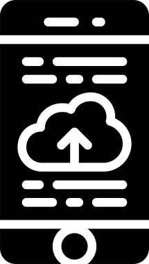 Bulut ağının basit vektör simgesi tasarımı