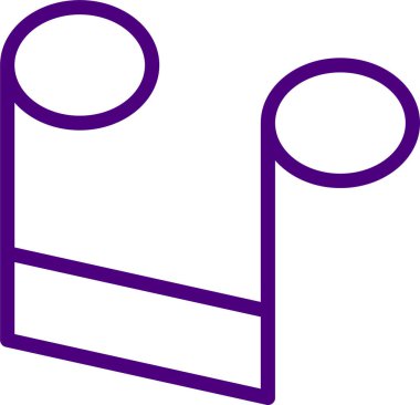 müzik notu vektör simgesi beyaz arkaplanda izole edildi