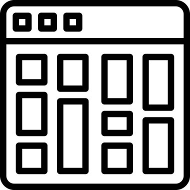 Seo ve pazarlama simgelerinin kılavuz vektör çizimi