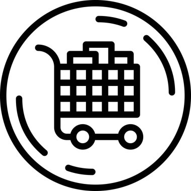 çevrimiçi alışveriş vektörü resimleme simgesi