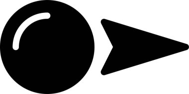 Ok. Web simgesi basit illüstrasyon