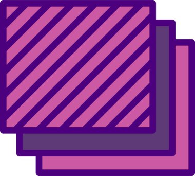 Katman simgesi, basit vektör illüstrasyonu 