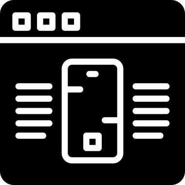 bir çizgi simgesinin vektör illüstrasyonu