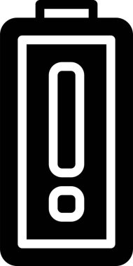 pil simgesi, vektör illüstrasyonu