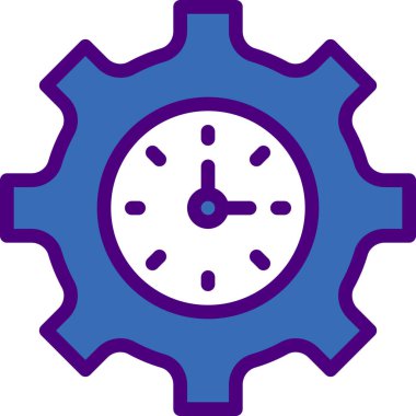 Ayarlar simgesi, basit vektör illüstrasyonu 