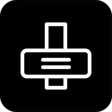 Beyaz arkaplanda düğme düz vektör simgesi