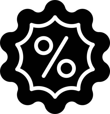 Basit tasarım vektör simgesi, satış konsepti