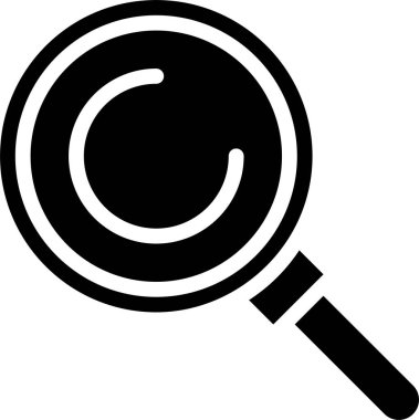 Arama simgesi, basit vektör illüstrasyonu 