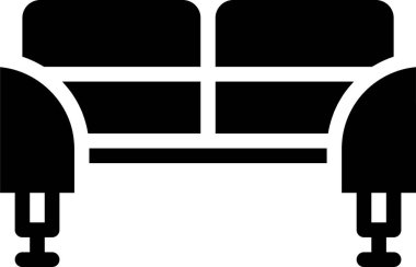 Mobilya. Web simgesi basit illüstrasyon