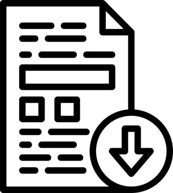 Simge indir, vektör illüstrasyonu