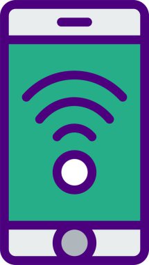 Bağlantı ağı düz vektör simgesi