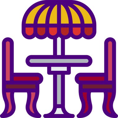 kafe ve restoran vektör simgesi