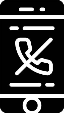 telefon simgesi, basit vektör illüstrasyonu 