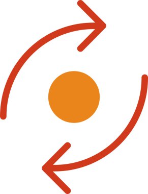 Gezegenin yörüngesinin vektör çizimi