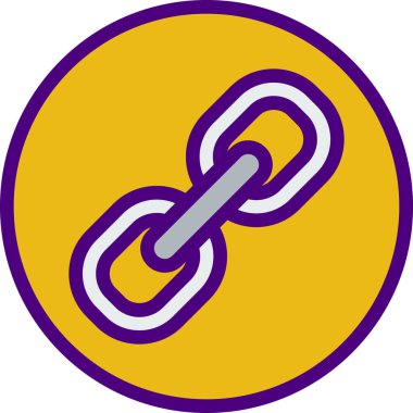  Bağlantı simgesi, basit vektör illüstrasyonu  