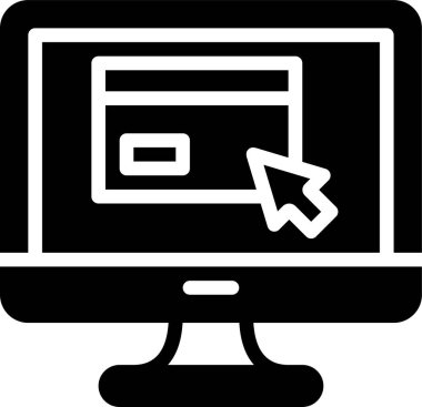 Basit web simgesi tasarımı, vektör illüstrasyonu