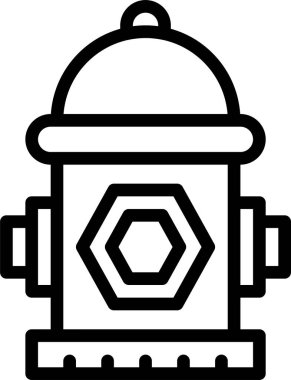 Yangın musluğu web simgesi basit bir illüstrasyon