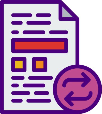 dosya biçimi web simgesi, vektör illüstrasyonu 