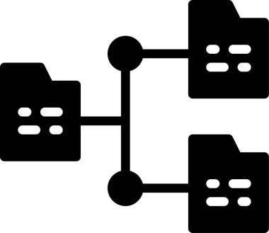 Ağ simgesi, basit vektör illüstrasyonu 