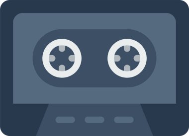 Cassette simgesinin vektör illüstrasyonu