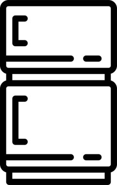 Buzdolabı çizgisi vektör illüstrasyonu