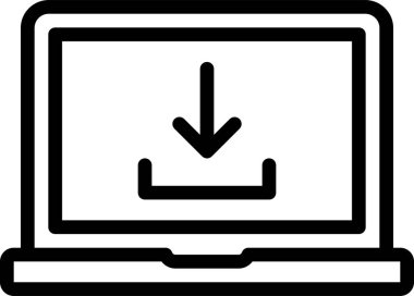 Simge indir, vektör illüstrasyonu