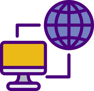 Basit web simgesi tasarımı, vektör illüstrasyonu