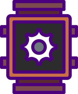 Ayarlar simgesi, basit vektör illüstrasyonu 