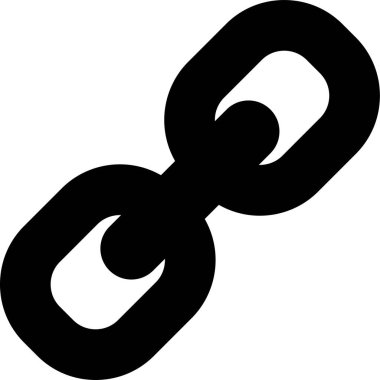  Bağlantı simgesi, basit vektör illüstrasyonu  