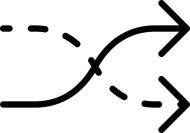 Karıştır simgesi, vektör illüstrasyonu