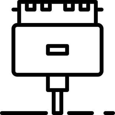 Bilim ve teknoloji çizgi vektör simgesi.