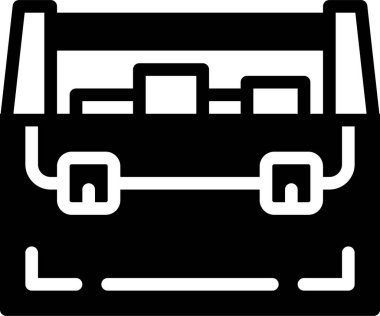 Otel ve okul hattı vektör simgesi.