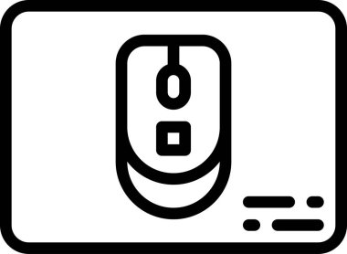 Fare simgesi, basit vektör illüstrasyonu 