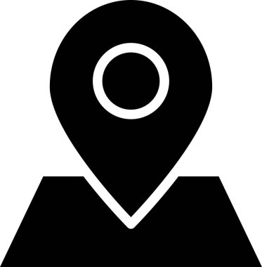 navigasyon işaretleyici satır vektör simgesi 