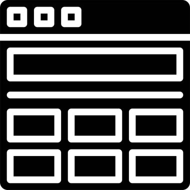 siyah ve beyaz vektör simgesi